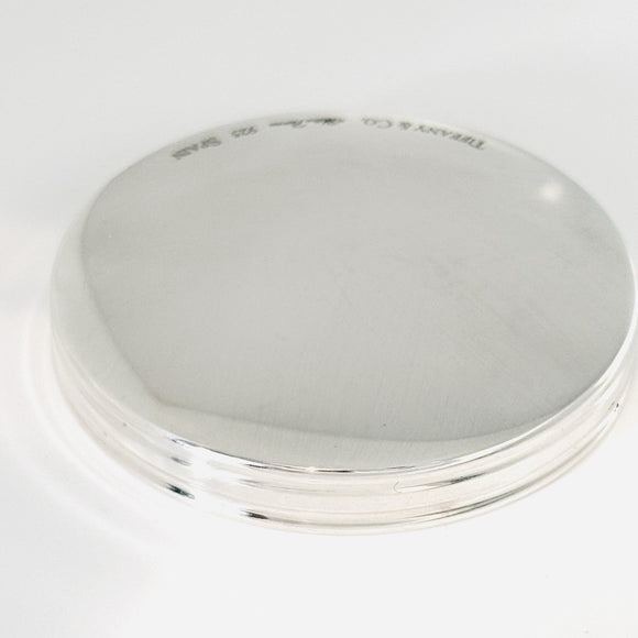 Tiffany & Co Round Compact Round Purse Mirror by Paloma Picasso Sterling Silver