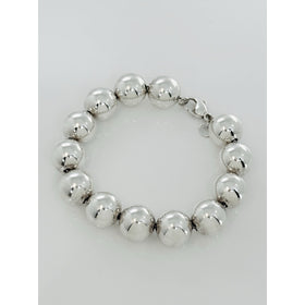 Tiffany & Co HardWear 14mm Bead Ball Bracelet Size Large in Sterling Silver - 0