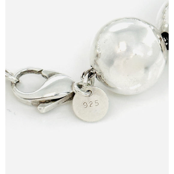 Tiffany & Co HardWear 14mm Bead Ball Bracelet Size Large in Sterling Silver