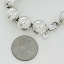 Tiffany & Co HardWear 14mm Bead Ball Bracelet Size Large in Sterling Silver-6