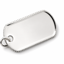 Tiffany & Co Mens Coin Edge ID Dog Tag Pendant in Sterling Silver-5