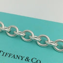 7.75” Tiffany & Co Silver Blank Heart Tag Charm Bracelet-6