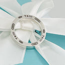 Size 9.75 Tiffany & Co Sterling Silver 1837 Concave Mens Unisex Ring-2