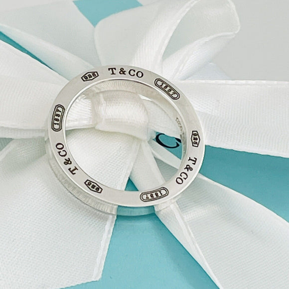 Size 9.75 Tiffany & Co Sterling Silver 1837 Concave Mens Unisex Ring