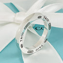 Size 9.75 Tiffany & Co Sterling Silver 1837 Concave Mens Unisex Ring-4