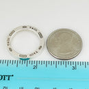 Size 9.75 Tiffany & Co Sterling Silver 1837 Concave Mens Unisex Ring-6