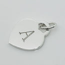 Tiffany Letter A Heart Pendant or Charm Notes Alphabet-2