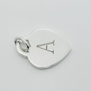 Tiffany Letter A Heart Pendant or Charm Notes Alphabet-3