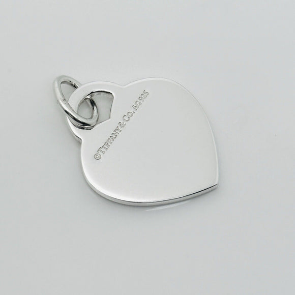 Tiffany Letter A Heart Pendant or Charm Notes Alphabet