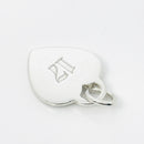 Tiffany Silver Number 17 Birthday Heart Notes Engraved Charm Pendant-2