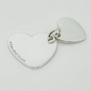 Tiffany & Co Double Hearts Pendant Charm in 925 Sterling Silver-4