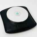 Tiffany & Co 1837 Compact Round Purse Mirror in Blue Enamel and Sterling Silver-3