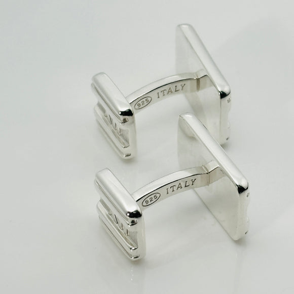Tiffany Atlas Cufflinks in Sterling Silver Roman Numerals
