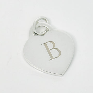 Tiffany Letter B Heart Pendant or Charm Notes Alphabet in Sterling Silver