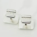 Tiffany Atlas Cufflinks in Sterling Silver Roman Numerals-6