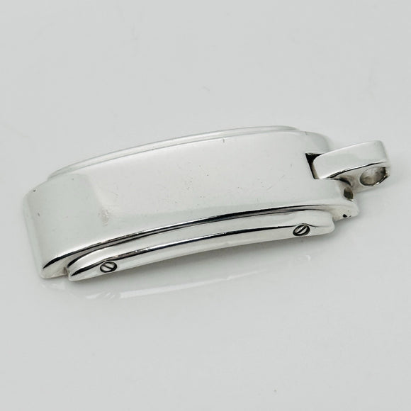 Tiffany & Co Metropolis Dog Tag Pendant in Sterling Silver