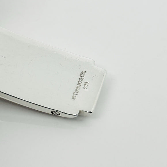 Tiffany & Co Metropolis Dog Tag Pendant in Sterling Silver