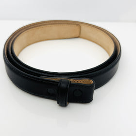 Tiffany & Co Black Leather Calfskin Mens Belt Size 36 - 0