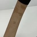 Tiffany & Co Black Leather Calfskin Mens Belt Size 36-4