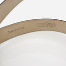 Tiffany & Co Black Leather Calfskin Mens Belt Size 36-6