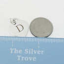 Tiffany Silver Letter D Alphabet Initial Heart Notes Engraved Charm Pendant-6