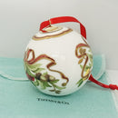 Tiffany Holiday Ball Ornament Christmas Mistletoe Bone China Painted Porcelain-4