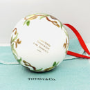 Tiffany Holiday Ball Ornament Christmas Mistletoe Bone China Painted Porcelain-7