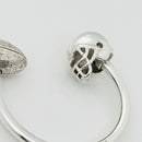 Tiffany Football Helmet Ball Key Ring Keychain in Sterling Silver-4