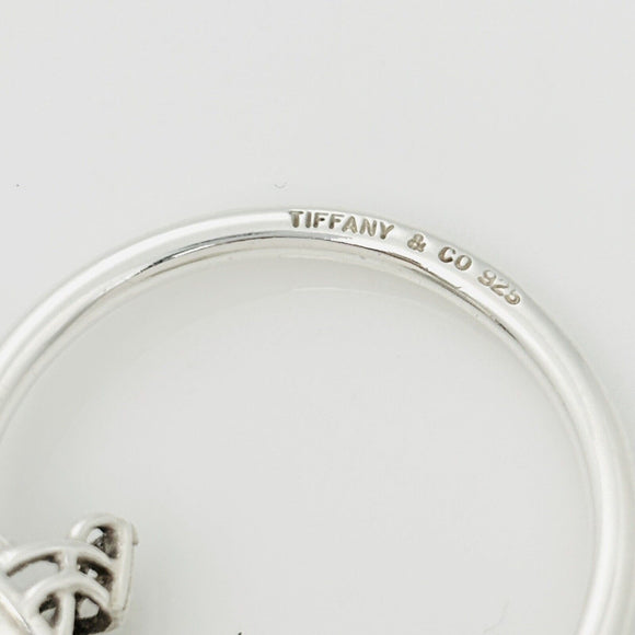 Tiffany Football Helmet Ball Key Ring Keychain in Sterling Silver