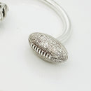 Tiffany Football Helmet Ball Key Ring Keychain in Sterling Silver-6