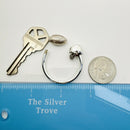 Tiffany Football Helmet Ball Key Ring Keychain in Sterling Silver-7