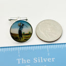 Tiffany Golf Hand Painted Enamel Cufflinks Vintage in Sterling Silver-7