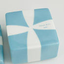 2" Small Tiffany Blue Gift Box White Ribbon Trinket Bone China Porcelain Jewelry-5
