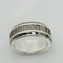 Size 6 RARE Tiffany Atlas Ring in Silver and Titanium Mens Unisex-1