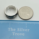 Size 6 RARE Tiffany Atlas Ring in Silver and Titanium Mens Unisex-7