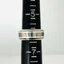 Size 6 RARE Tiffany Atlas Ring in Silver and Titanium Mens Unisex-8