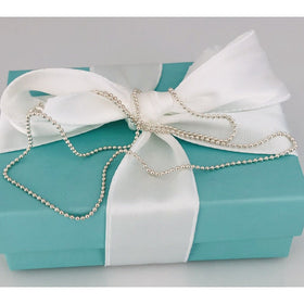 Tiffany & Co 18” Bead Chain Necklace 1mm Classic in Sterling Silver - 0