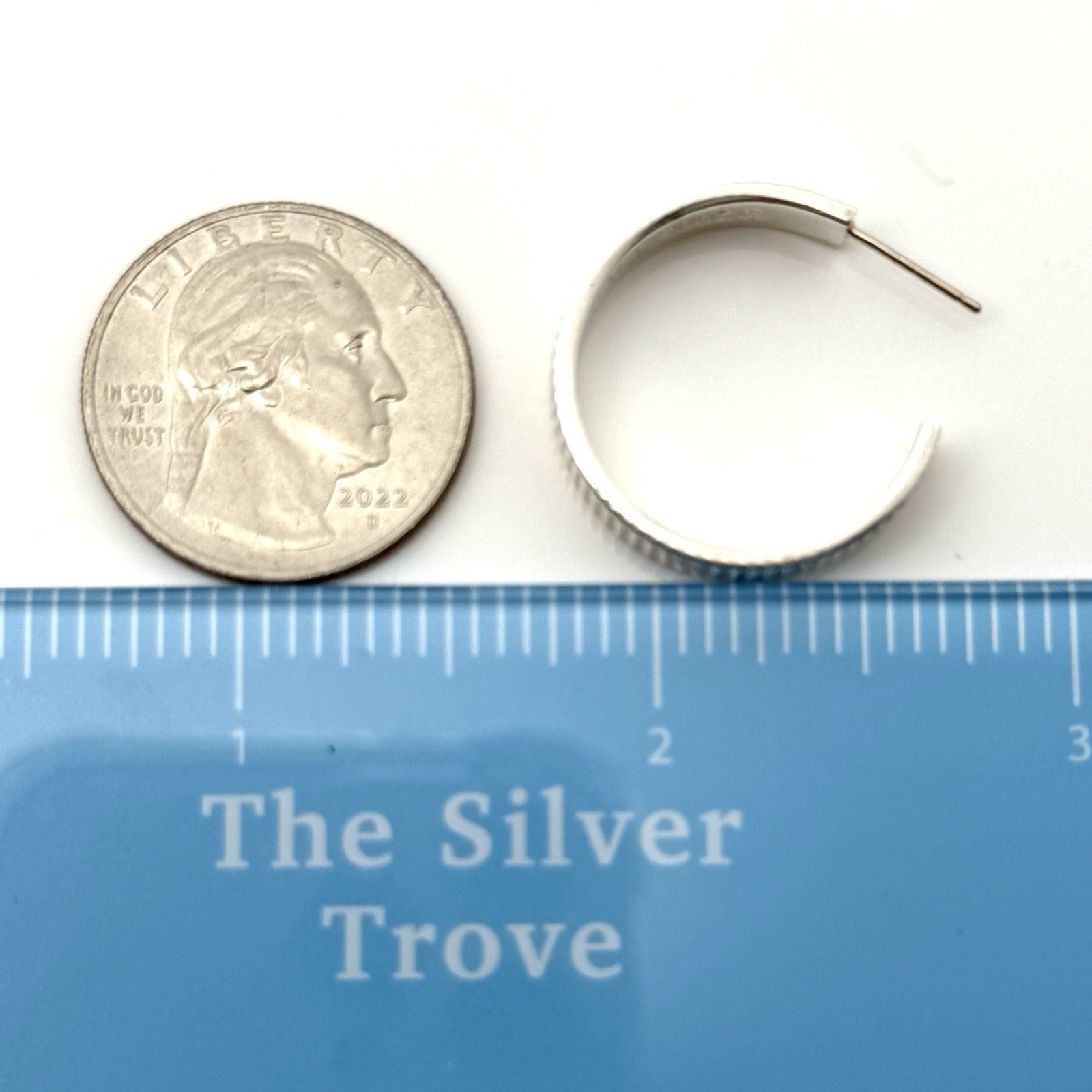 Tiffany Coin Edge Earring Single Replacement Lost in Sterling Silver 2003