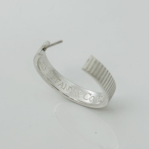 Tiffany Coin Edge Earring Single Replacement Lost in Sterling Silver 2003