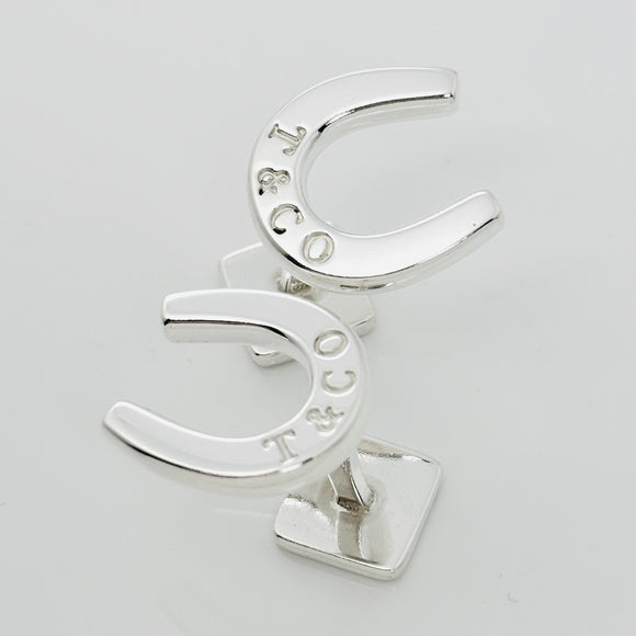 Tiffany Horseshoe T&CO Cufflinks in Sterling Silver