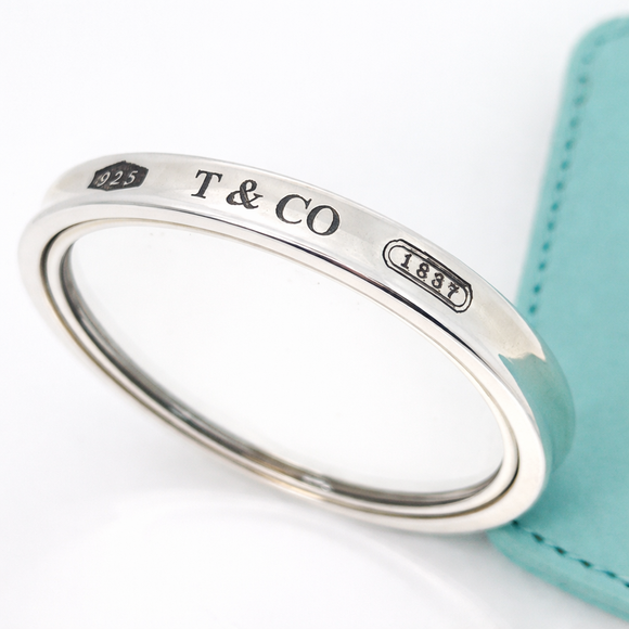 Tiffany & Co 1837 Compact Round Purse Mirror in Silver