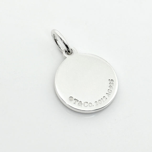 Tiffany & Co Gift Box Charm with Ribbon Round Small Pendant