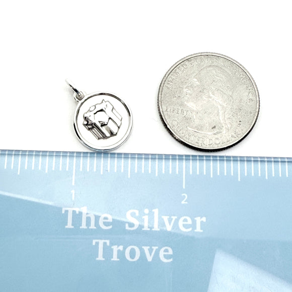 Tiffany & Co Gift Box Charm with Ribbon Round Small Pendant