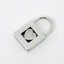 Tiffany & Co Heart Padlock Charm Or Pendant in Red Enamel and Sterling Silver-4
