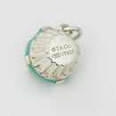 Tiffany Blue Icing Cupcake Charm or Pendant in Blue Enamel and Sterling Silver-5