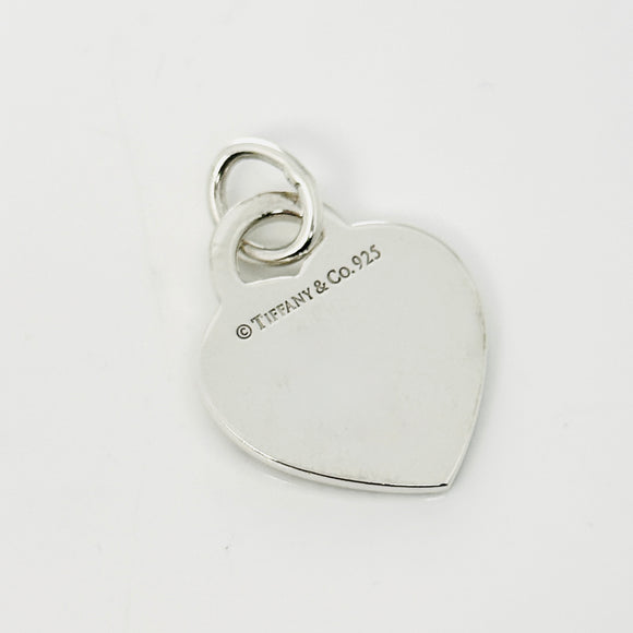Tiffany & Co Notes Heart Pendant 727 Fifth Ave New York Notes in Sterling Silver