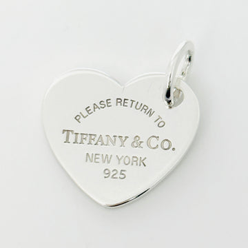Return to Tiffany Wide Heart Tag Pendant or Charm in Sterling Silver