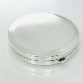 Tiffany & Co Makeup Cosmetic Purse Mirror Folding Compact Round in Silver - 0
