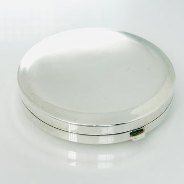 Tiffany & Co Makeup Cosmetic Purse Mirror Folding Compact Round in Silver - 0