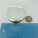 Tiffany & Co Makeup Cosmetic Purse Mirror Folding Compact Round in Silver-7